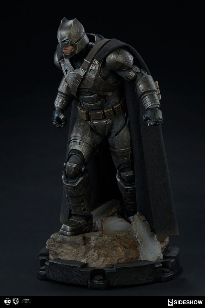 armored batman statue