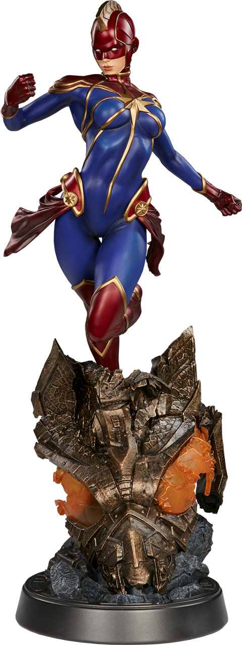 SIDESHOW EXCLUSIVE CAPTAIN MARVEL PREMIUM FORMAT STATUE 814/1500EX