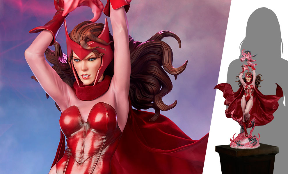 Estátua Scarlet Witch Premium Format - Marvel - Sideshow -  lojalimitededition