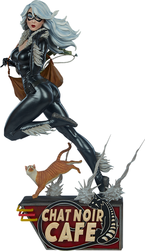 black cat figurine marvel