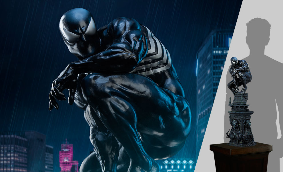 symbiote spider man figure