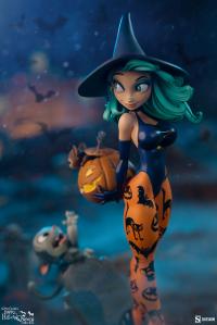 Gallery Image of Pumpkin Witch Statue