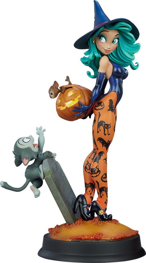 Sideshow Collectibles Pumpkin Witch Statue