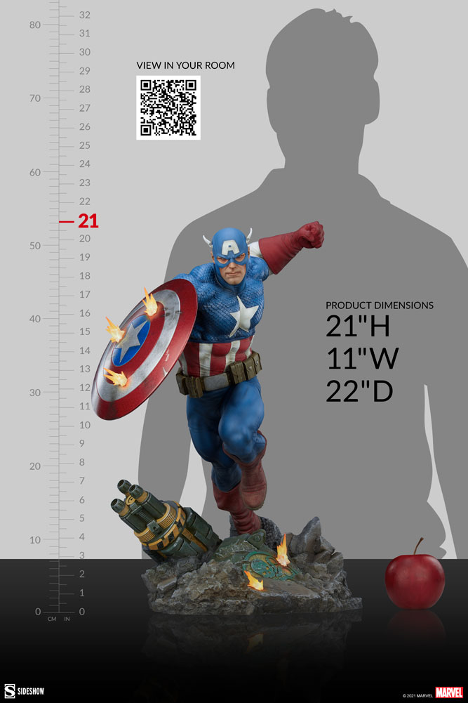 CAPTAIN AMERICA Premium Format Figure Captain-america_marvel_gallery_611549e0b451b