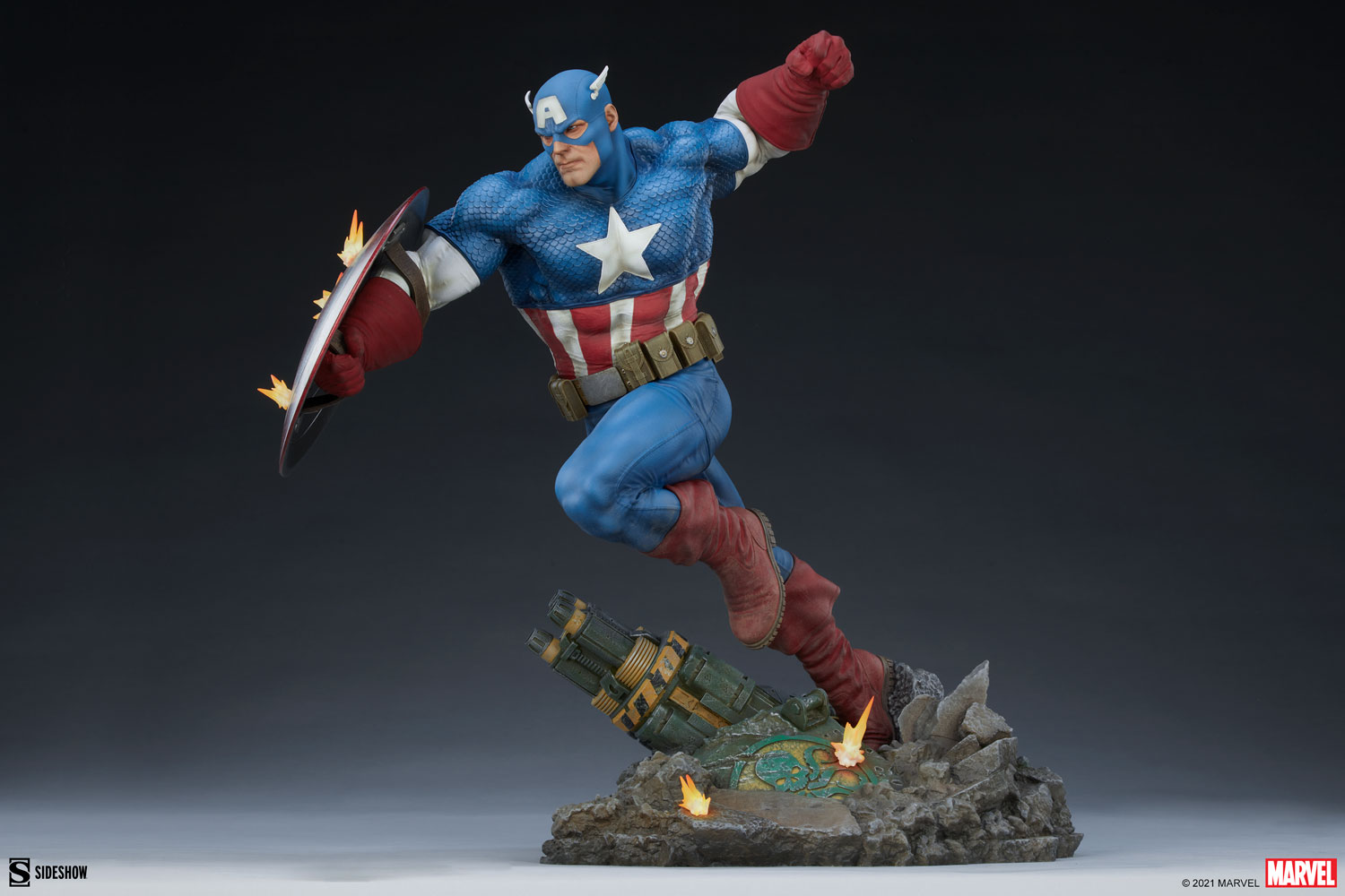 CAPTAIN AMERICA Premium Format Figure Captain-america_marvel_gallery_611549e16b6e6