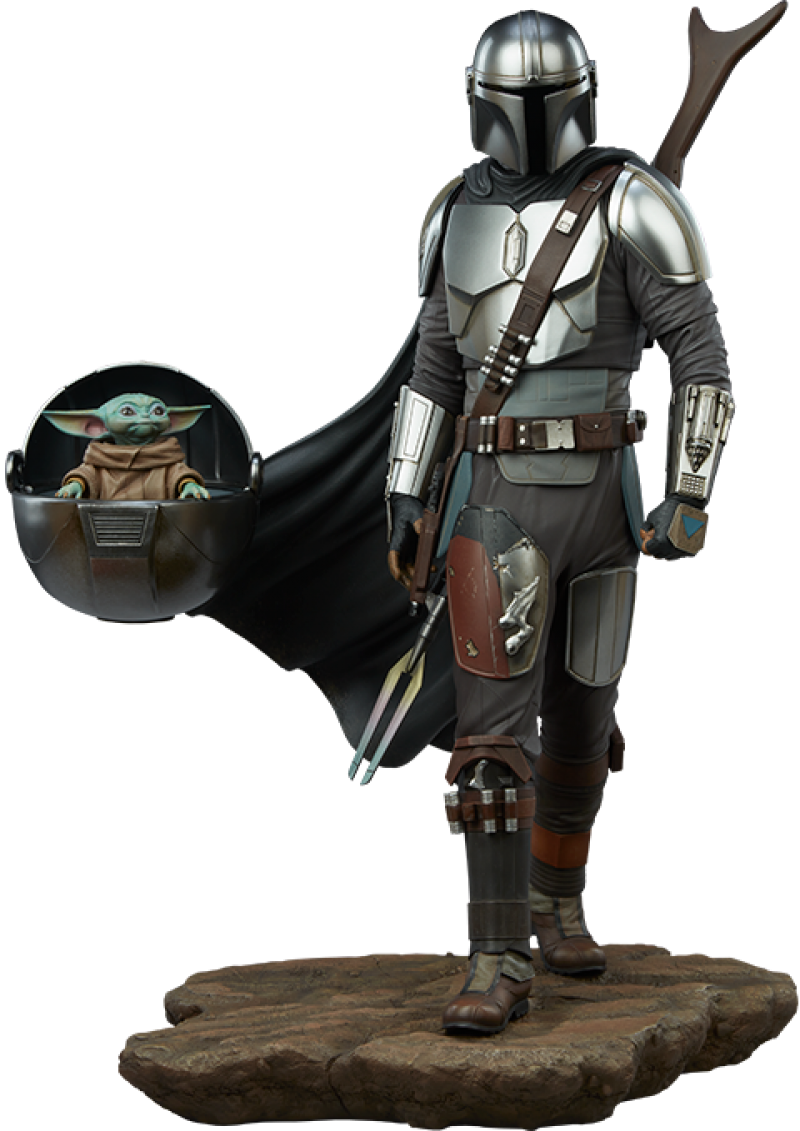 The Mandalorian™ and Grogu™ Premium Format™ Figure by Sideshow Collectibles