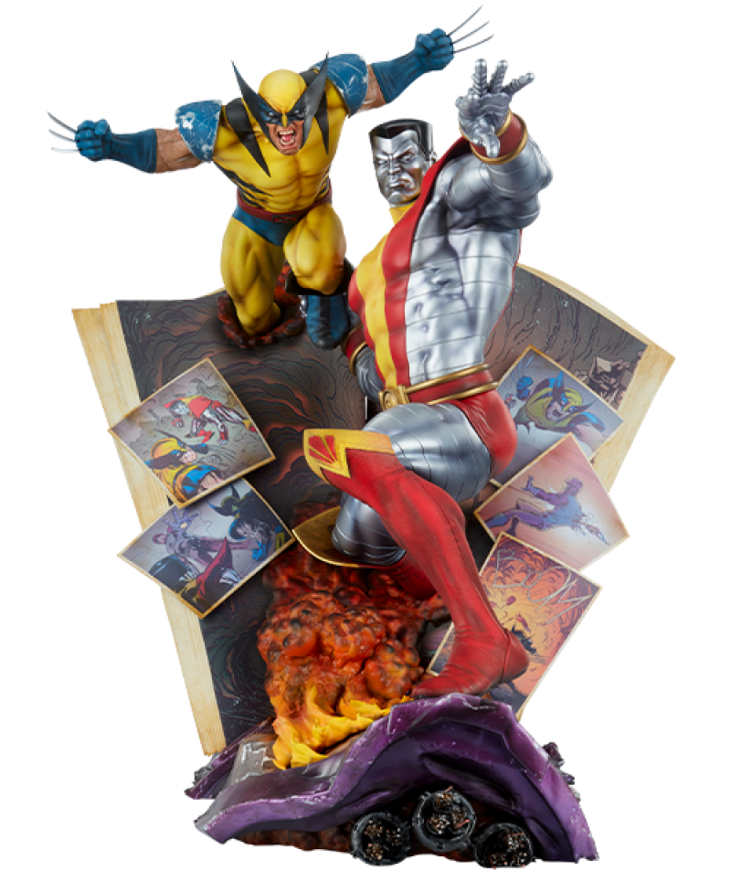Fastball Special: Colossus and Wolverine Statues by Sideshow Collectibles