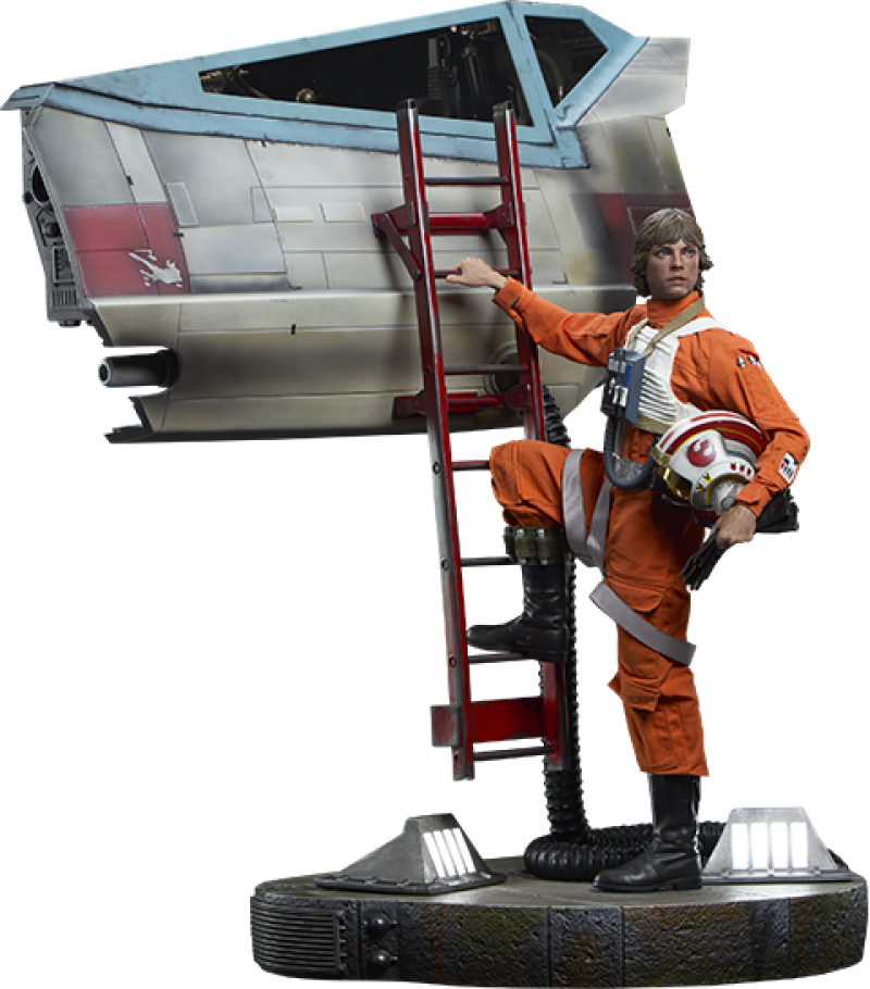 Luke Skywalker™ & X-Wing: Red Five, Standing By Premium Format™ Figure by Sideshow Collectibles