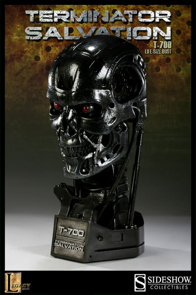 少し豊富な贈り物 SIDESHOW LIFE-SIZE BUST TERMINATOR T-700 サイド