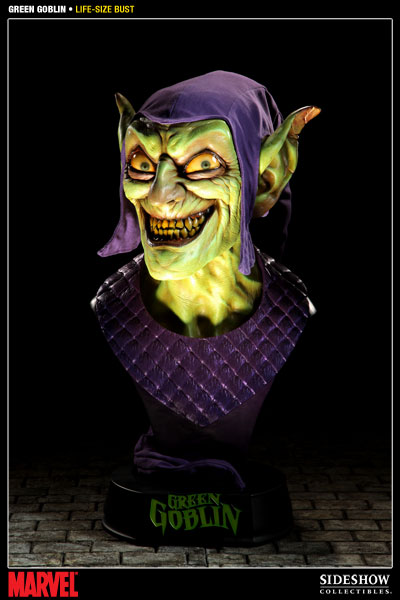 SIDESHOW GREEN GOBLIN EXCLUSIVE LEGENDARY SCALE BUST SHIPPER SEALED LOW #002 