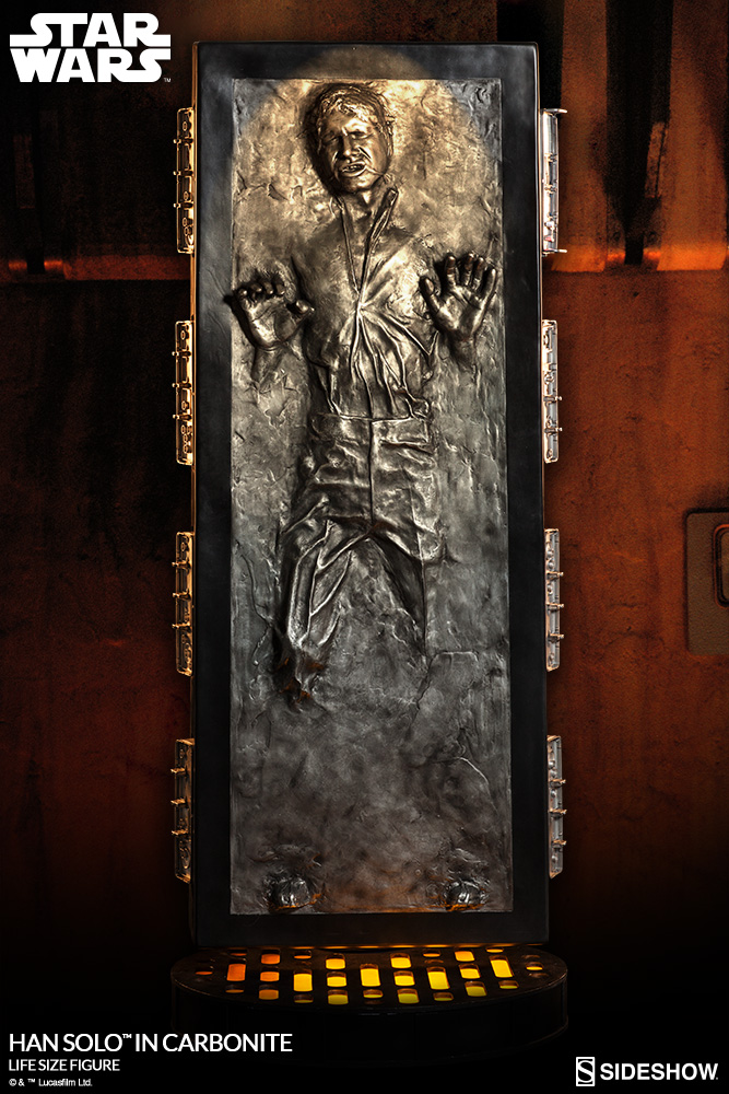 han solo carbonite statue