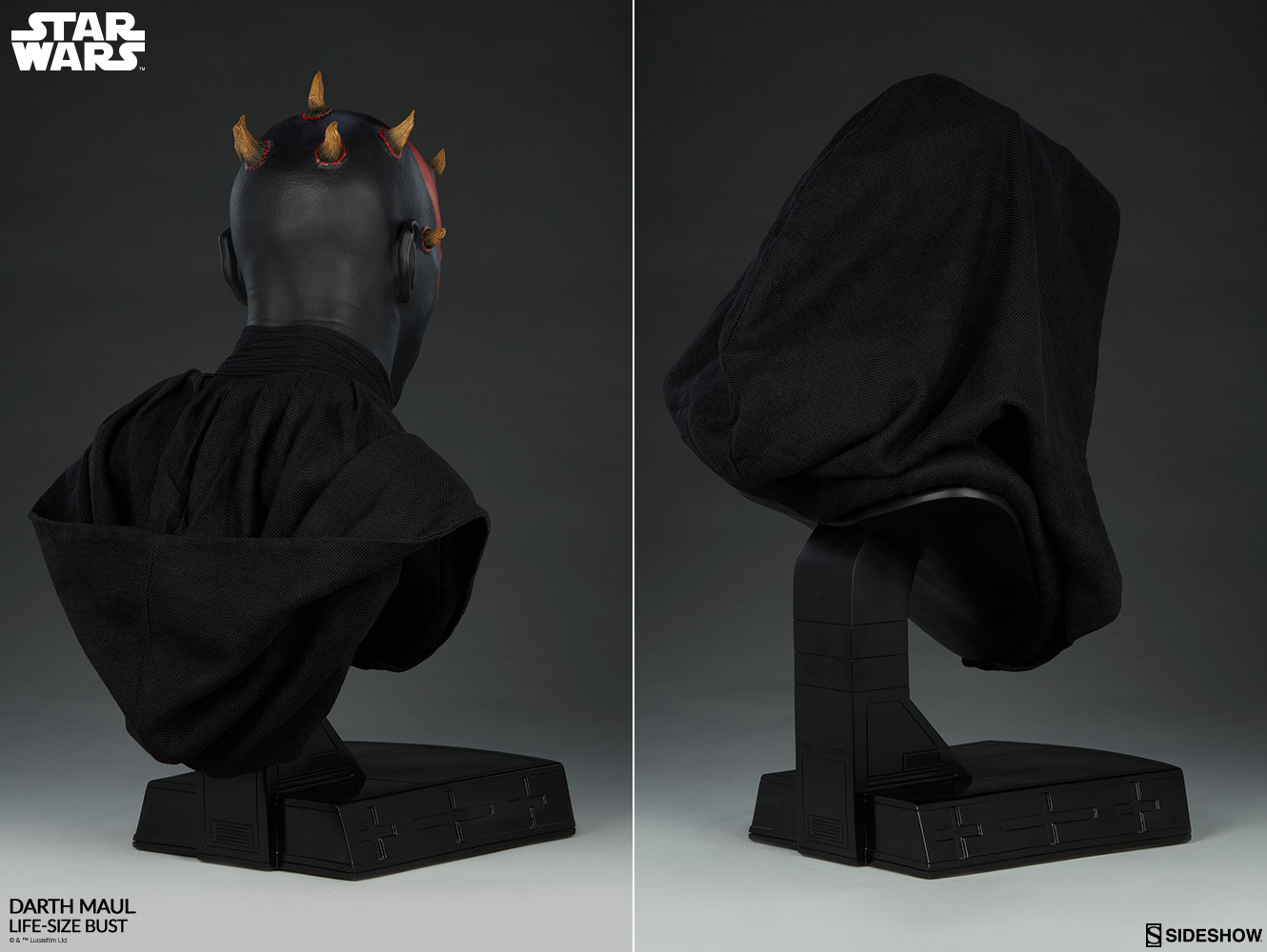darth maul life size bust sideshow