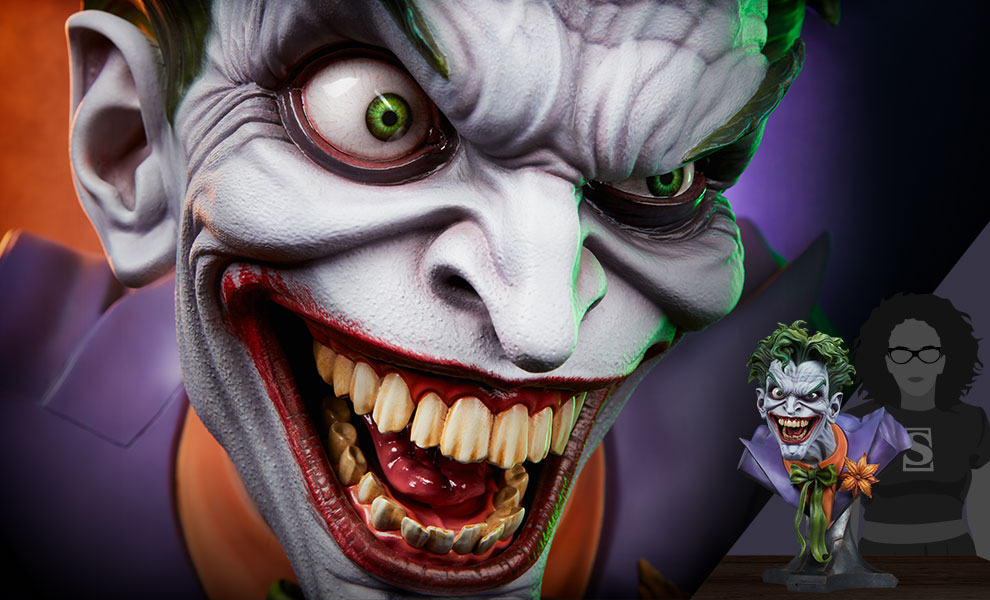 Gallery Feature Image of The Joker™ Life-Size Bust - Click to open image gallery