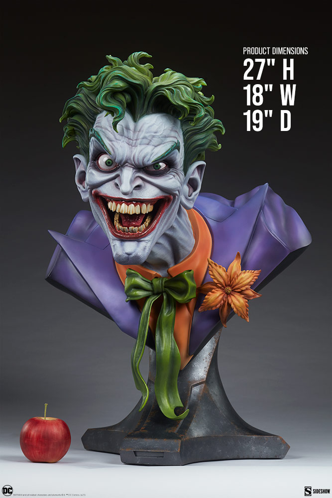 sideshow joker life size bust
