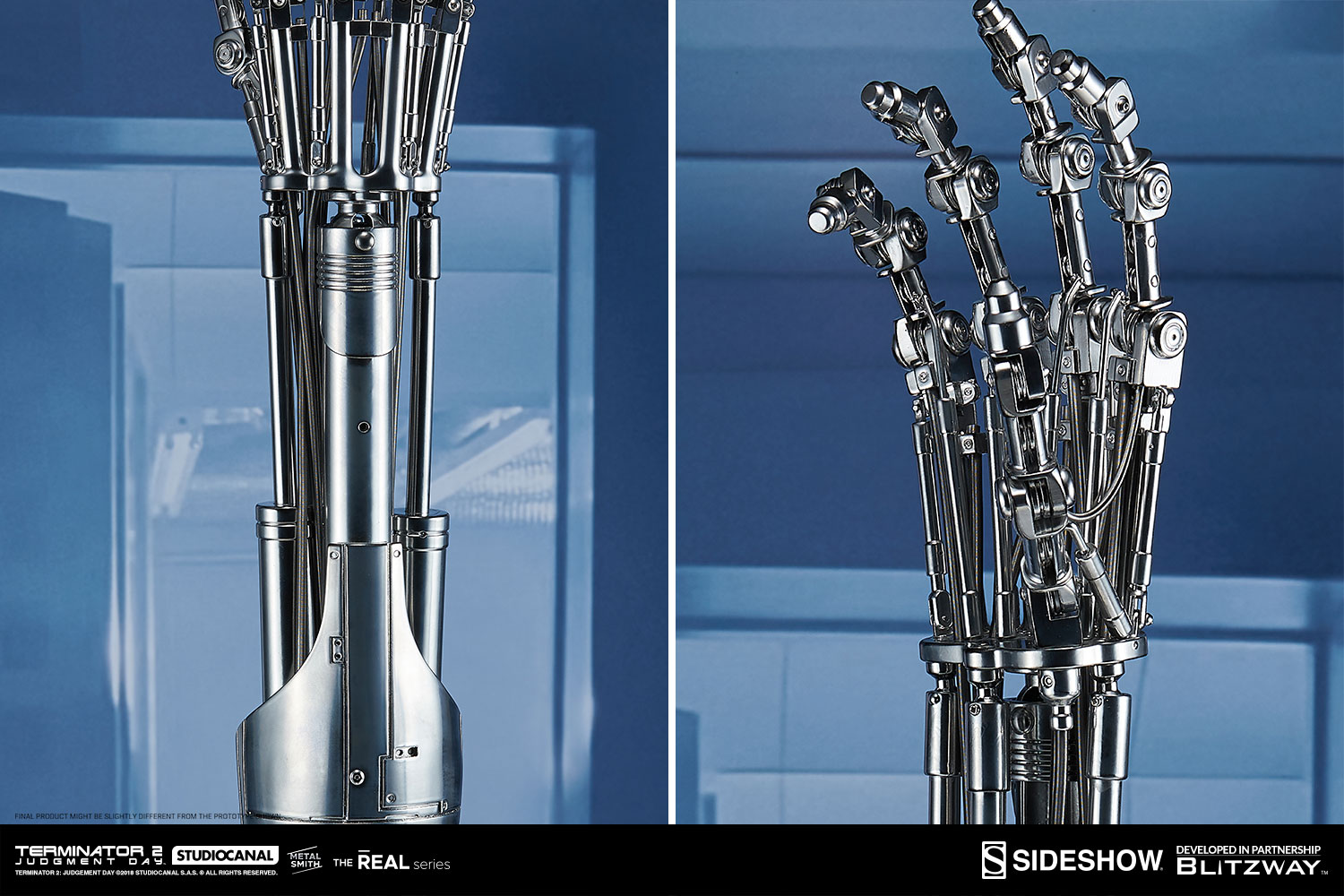 18 Inch KIT with base 2019-K Scale 1:1 Right or Left Terminator T800 Endo Arm 