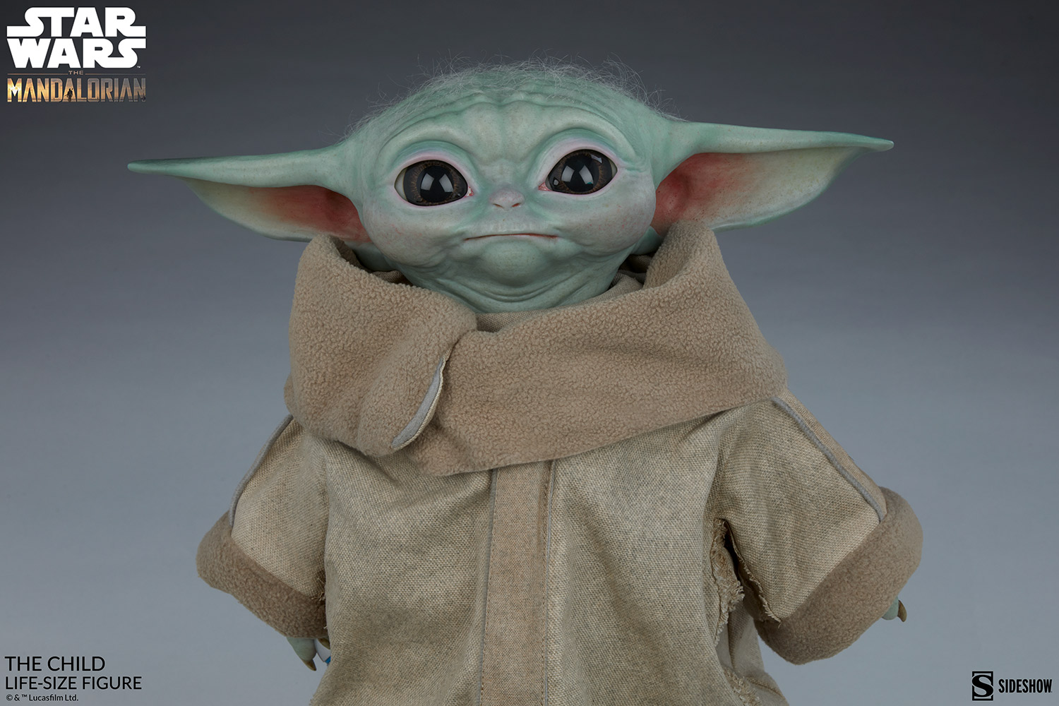 In Hand Star Wars Sideshow THE CHILD Baby Yoda Life Size Figure Mandalorian Ltd 