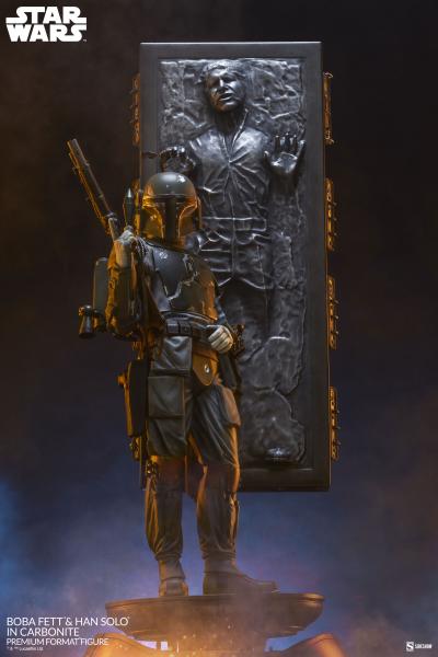 Boba Fett and Han Solo in Carbonite- Prototype Shown