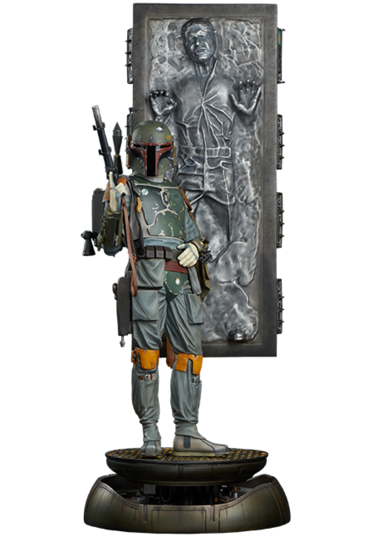 Boba Fett and Han Solo in Carbonite Premium Format™ Figure by Sideshow Collectibles