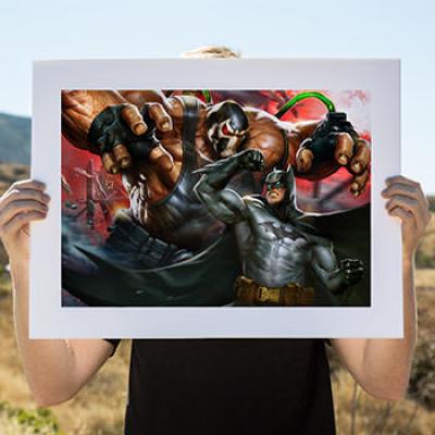 Batman vs Bane art print