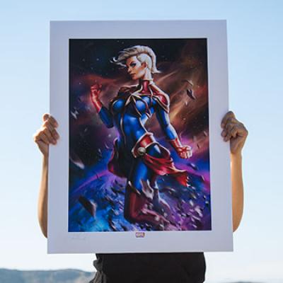 Captain Marvel art print