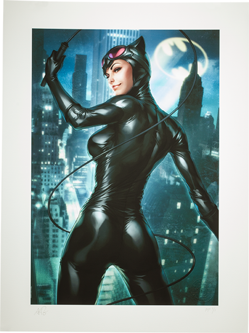Catwoman and Batman Limited Edition Convention Poster Art Print 
