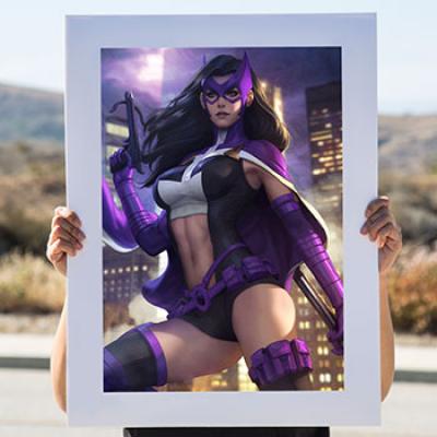 Huntress Birds of Prey art print