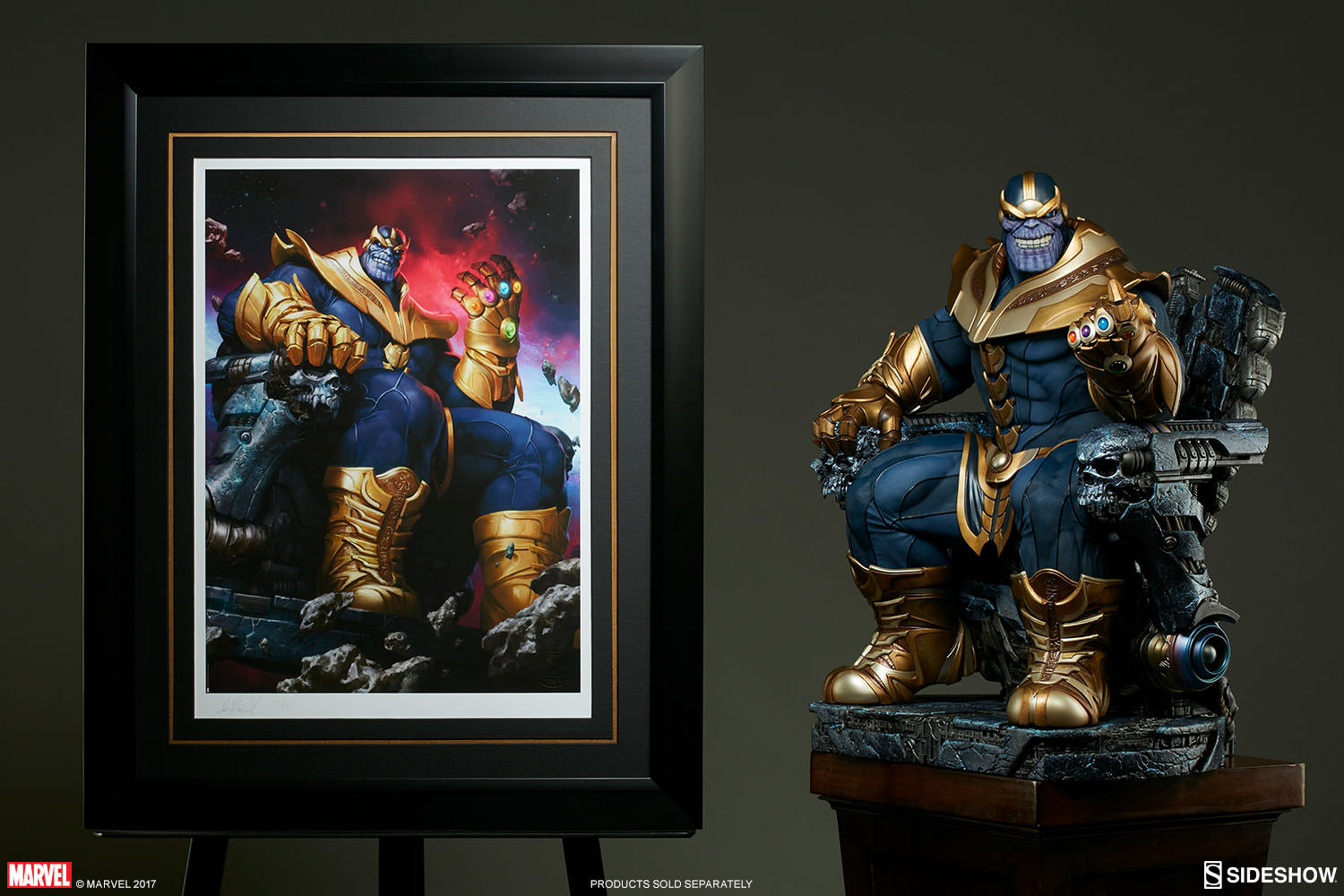 sideshow thanos on throne exclusive