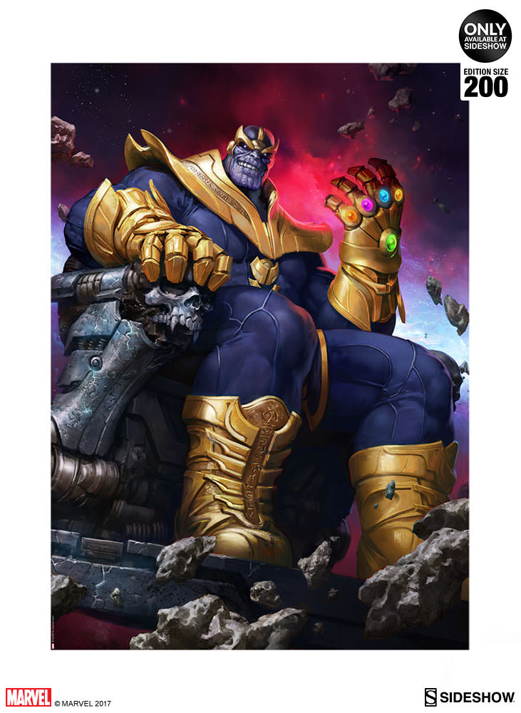sideshow thanos on throne