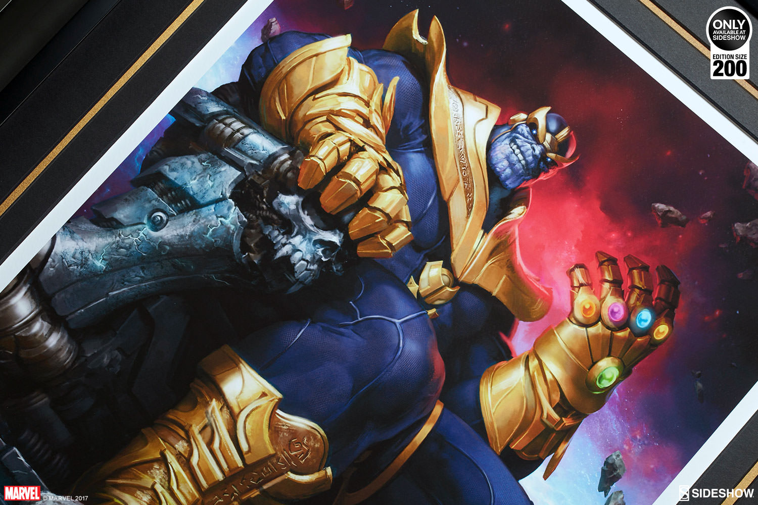 sideshow thanos on throne