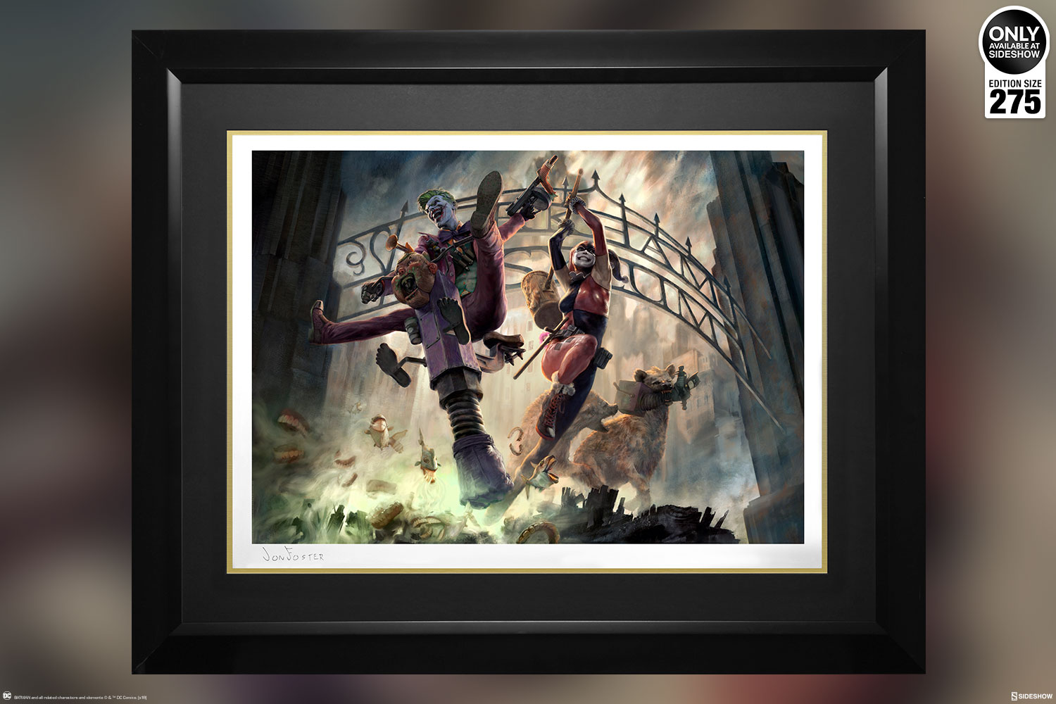 Dc Comics The Joker Harley Quinn Arkham Asylum Breakout Art Print