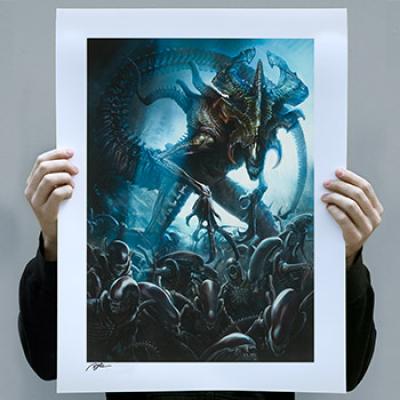Alien King art print