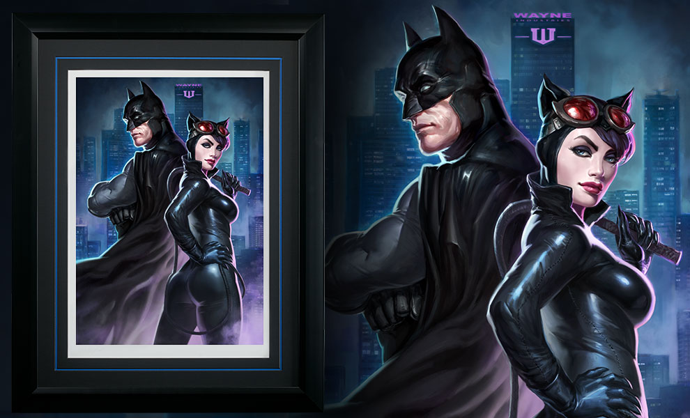 Sideshow Collectibles DC Comics Batman Batman Catwoman Art Print.