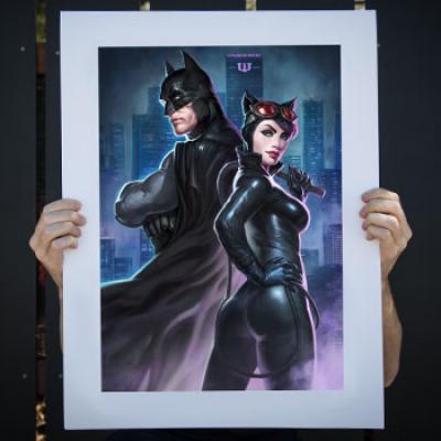Batman Catwoman art print