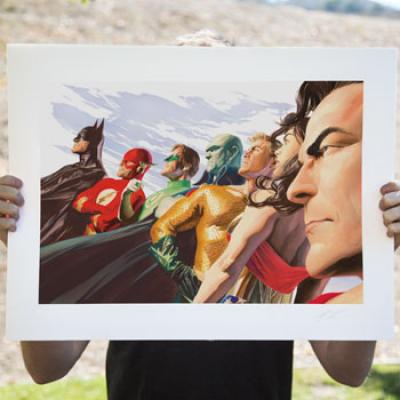 Liberty and Justice JLA art print