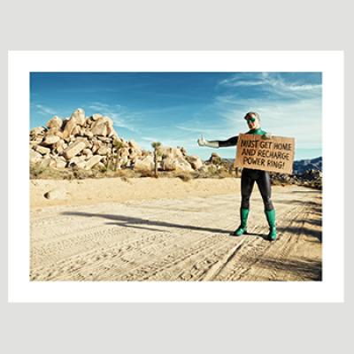 Green Lantern Deserted art print