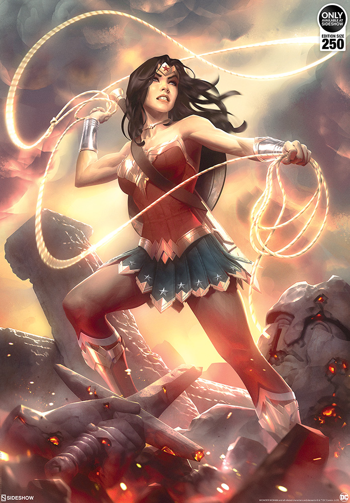 DC Comics Wonder Woman Fine Art Print by Sideshow | Sideshow ...