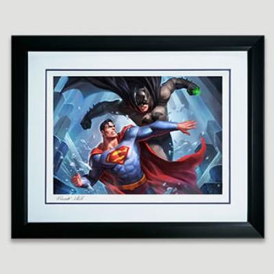 Batman vs Superman art print