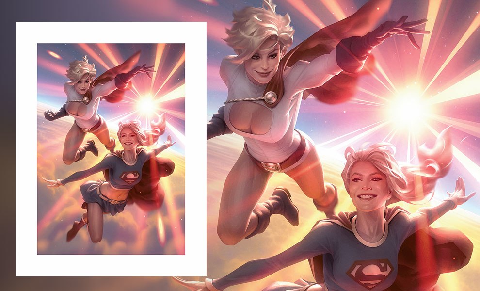 resbalón alimentar Detectable DC Comics Supergirl and Power Girl Art Print by Sideshow Collectibles |  Sideshow Art Prints