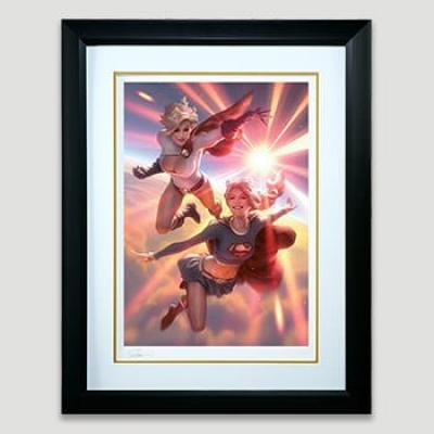 Supergirl and Power Girl art print