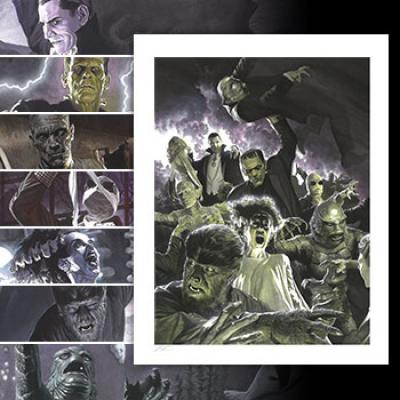 Universal Monsters Variant Set art print