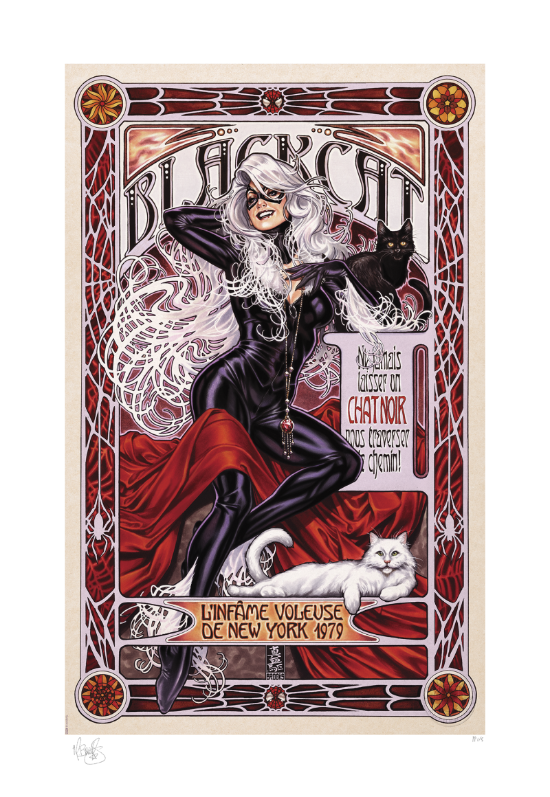 Black Cat: L'Infâme Voleuse Art Print by Sideshow Collectibles