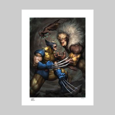 Wolverine vs Sabretooth art print