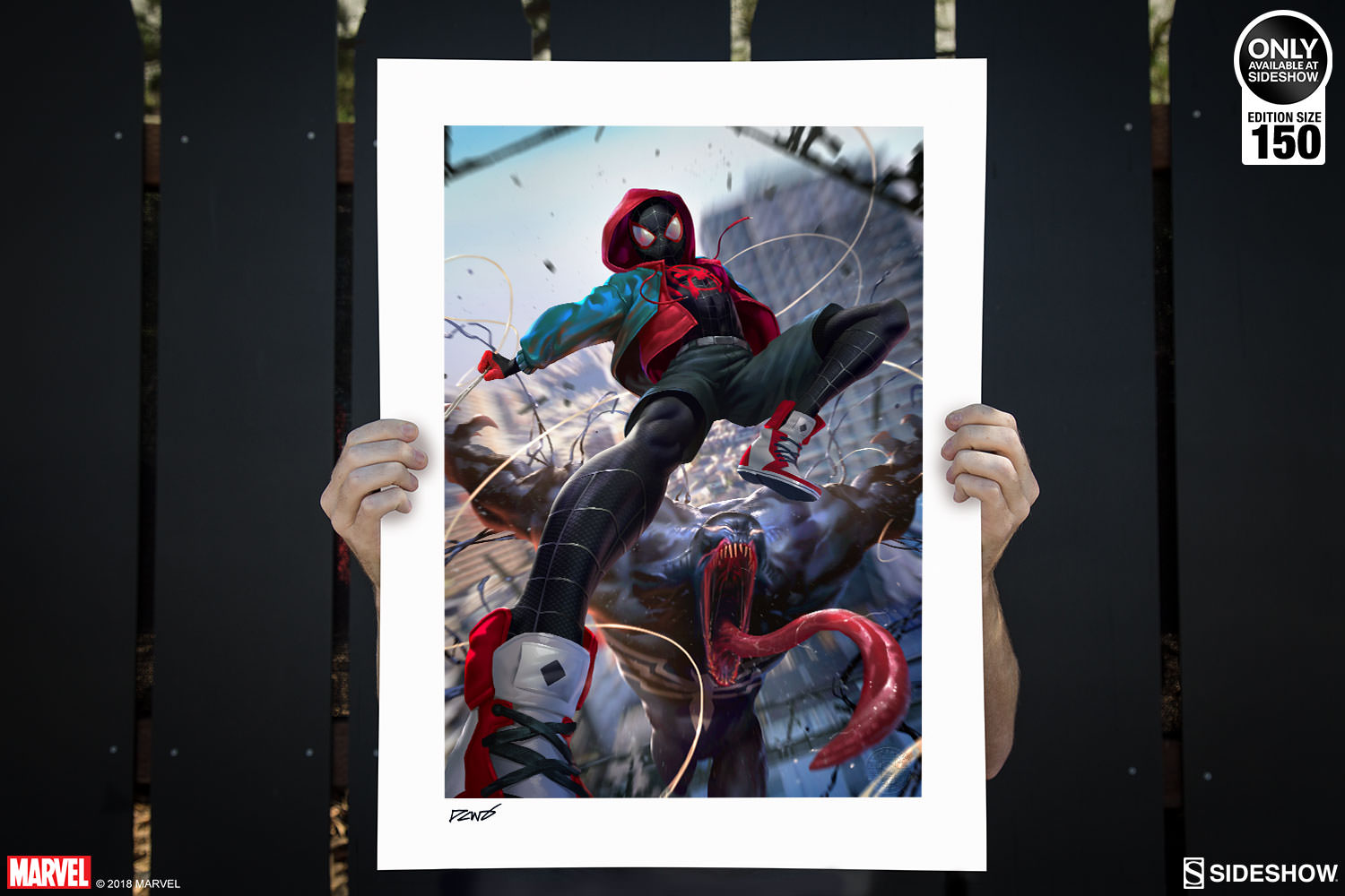 Marvel Ultimate Spider,Man Venom War Art Print by Sideshow C