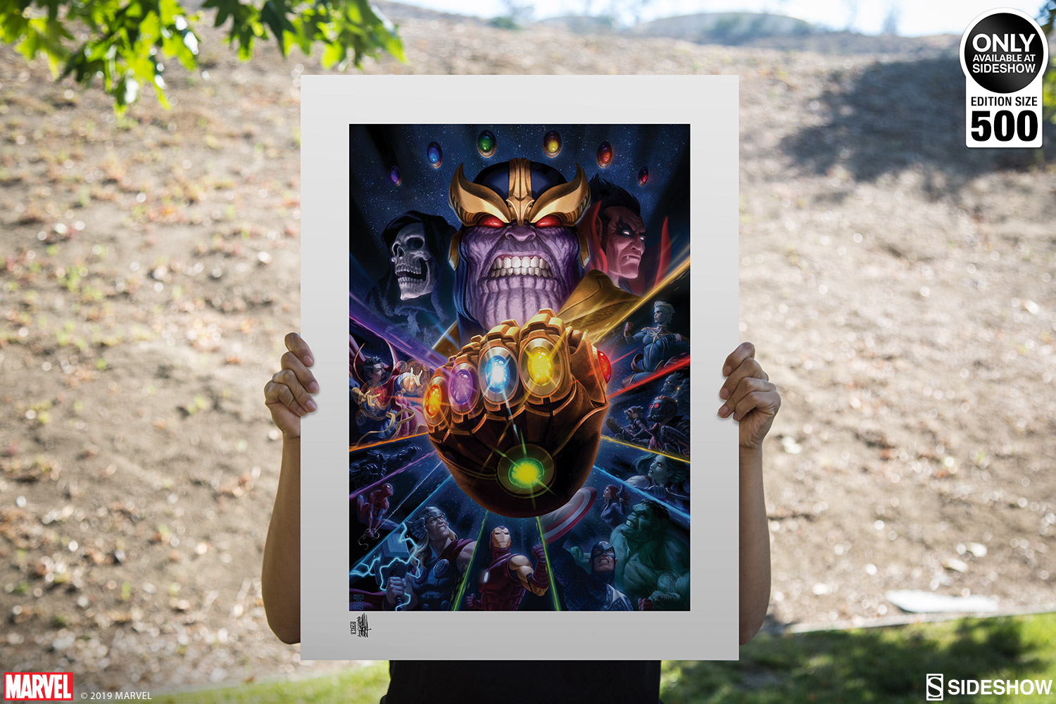 Marvel Thanos Infinity Gauntlet Fine Art Print By Fabian Schlaga