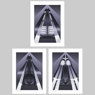 Batmobile Set art print