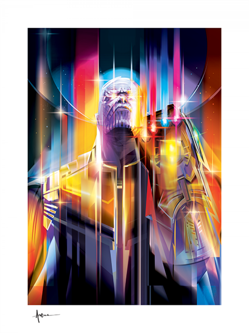 Thanos Avengers Endgame Villain Infinity Gauntlet Infinity War Collage Painting Fine Art Print