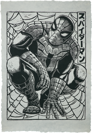 Linocut on Paper – Unframed