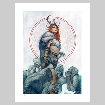 Red Sonja: Queen of Hyrkania art print