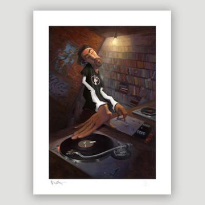 The DJ art print