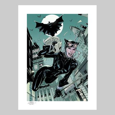 The Getaway: Batman & Catwoman art print